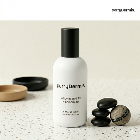 perryDermis Advanced Salicylic Acid Face Wash Spray (1%) with Niacinamide – Oil Control & Acne Care